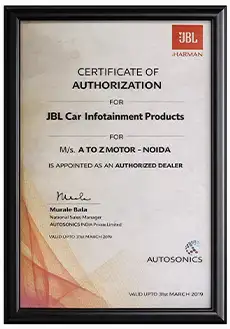 JBl Certificate
