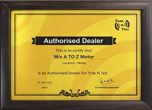 Trak n Tell Certificate